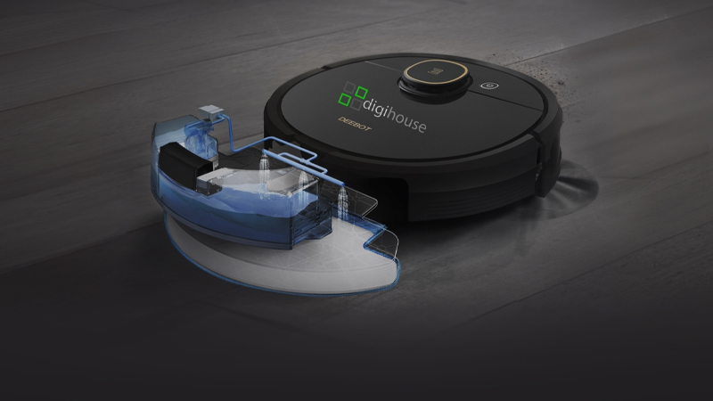 Hệ thống cảm biến của robot h&uacute;t bụi th&ocirc;ng minh Ecovacs